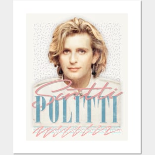 Scritti Politti  ... Retro Faded-Look 80s Fan Design Posters and Art